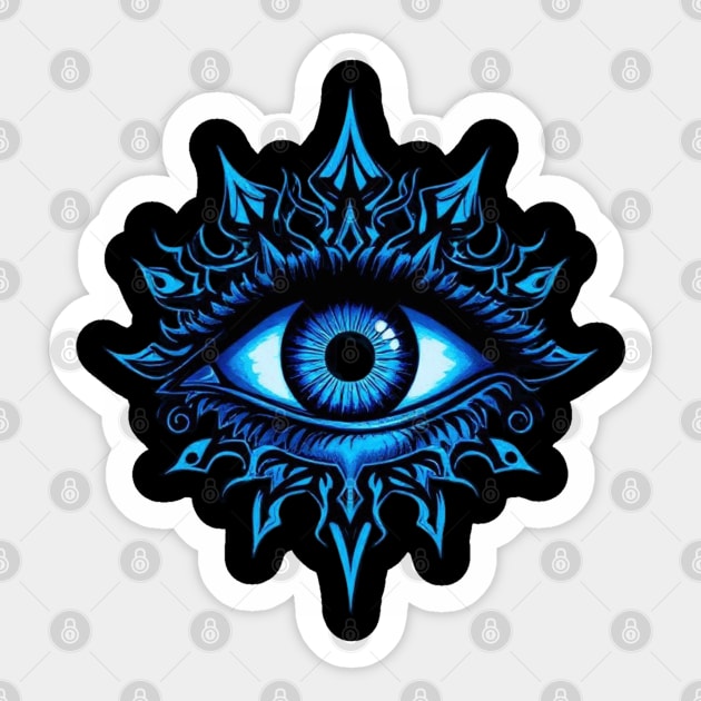 Evil Eye Graphic Tees Sticker by Graphic tees